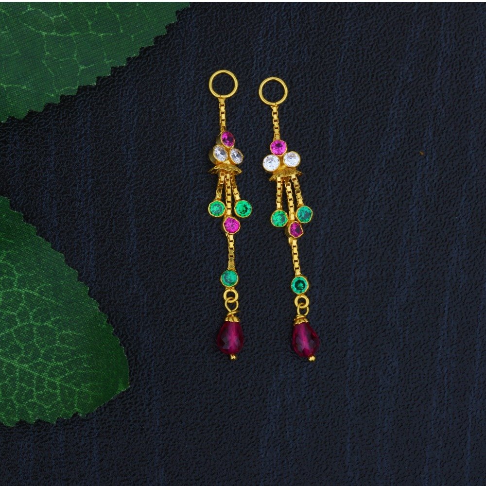 22KT Multi-Color Gold Tops Latkan JJ-011