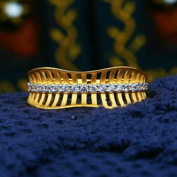 Exclusive Gold Cz Fancy Ladies Ring LRG -0104