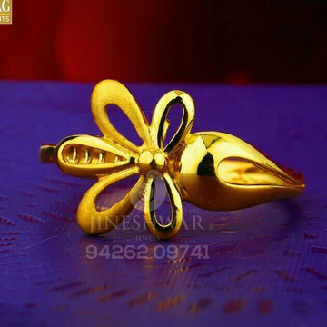 916 attractive design plain gold ladies ring lrg -...