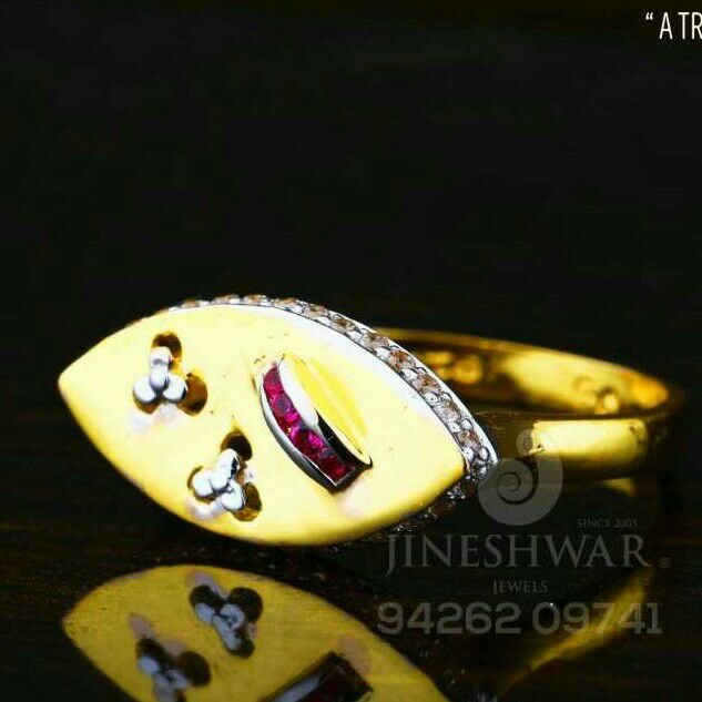 Attractive Cz Gold fancy Ladies Ring LRG -0070