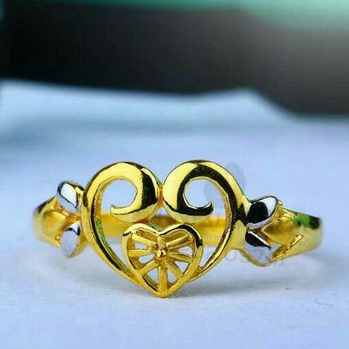 Heart Shape Gold Casting Ladies Ring LRG -0499
