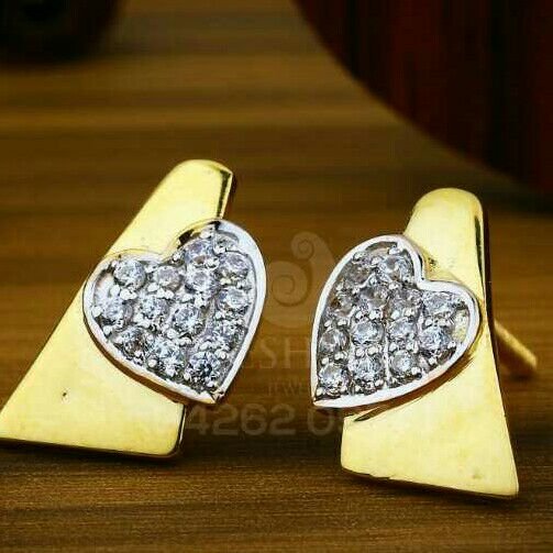 18kt Special Occation Were Cz Gold Ladies Tops ATG -0644