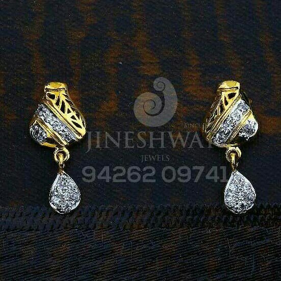 18kt Cz Gold AD Tops ATG -0323