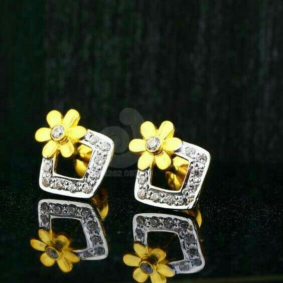 18ct Cz Gold Tops