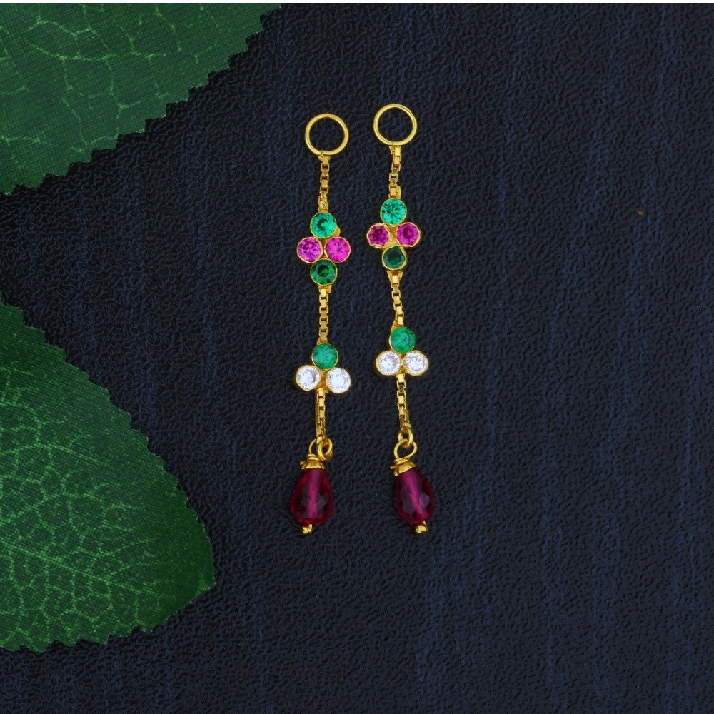 916 Single Line Multi-Stone Gold Latkan JJ-010
