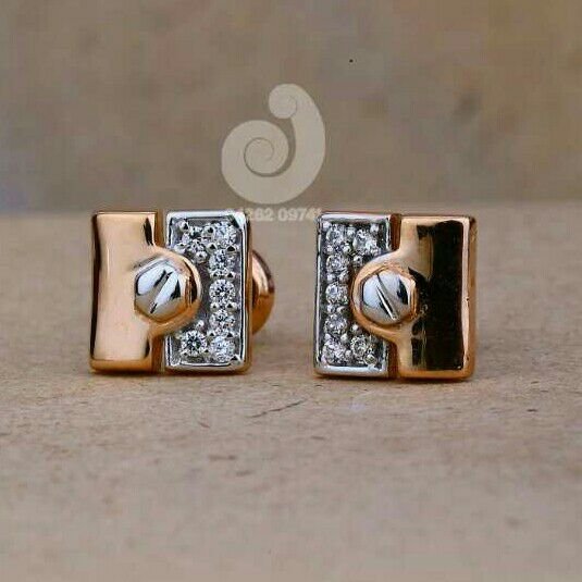 18ct Rose Gold Cz Tops