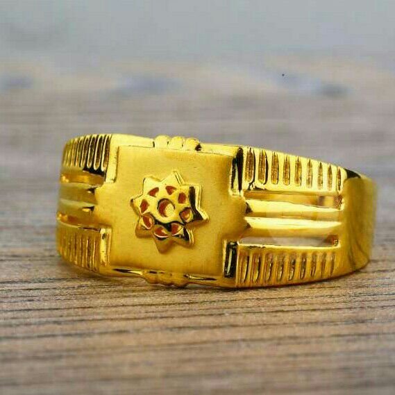 Men's 10k Yellow Gold Fancy Ring - Grimal Jewelry