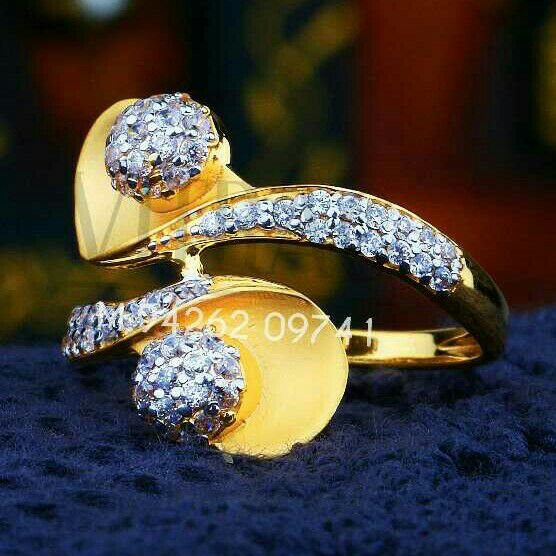 22kt Fancy Cz Ladies Ring LRG -0148