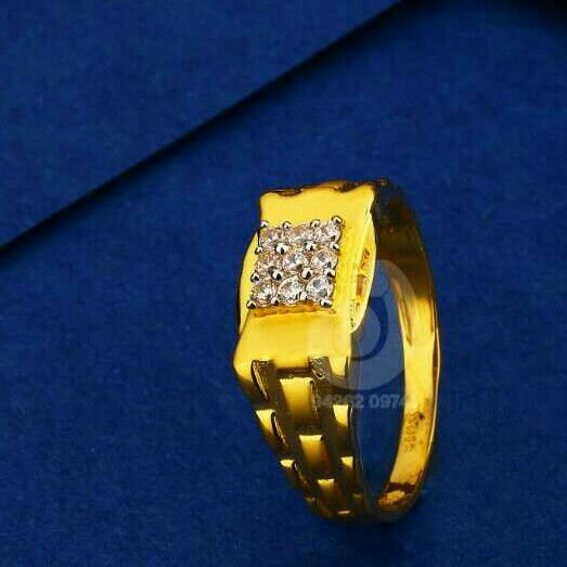 22ct Casual Were Cz Gents Ring