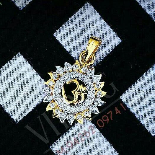 Om Surya Cz fancy Pendent