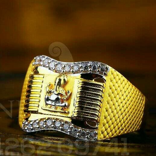 916 Cz Fancy Gents Ring