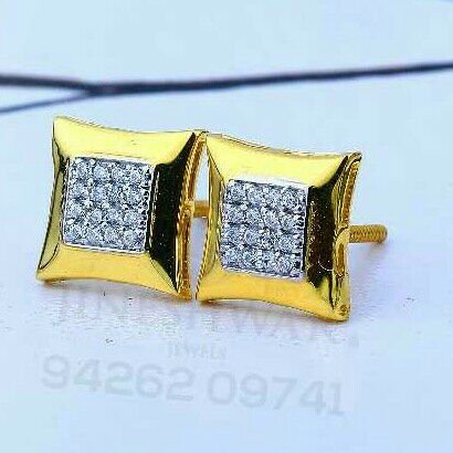 18kt Square Shape Gold Cz Ladies Tops ATG -0320