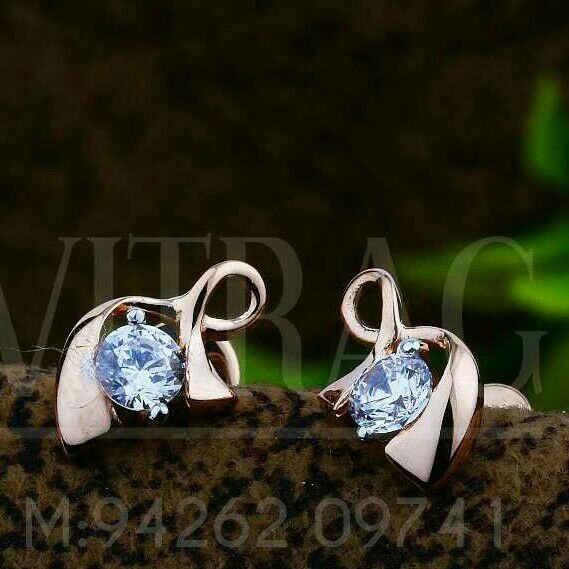 18kt Solitar Stone Rose Gold Tops ATG -0401