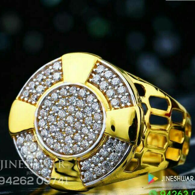 Fancy Cz Gents Ring