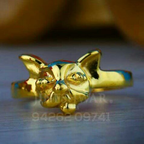 916 Plain Gold Baccha Ring