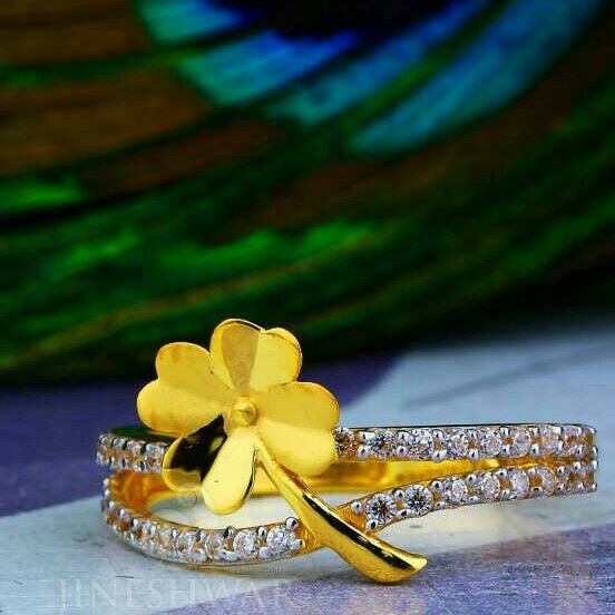 Flower Design Cz Fancy ladies Ring LRG -0060