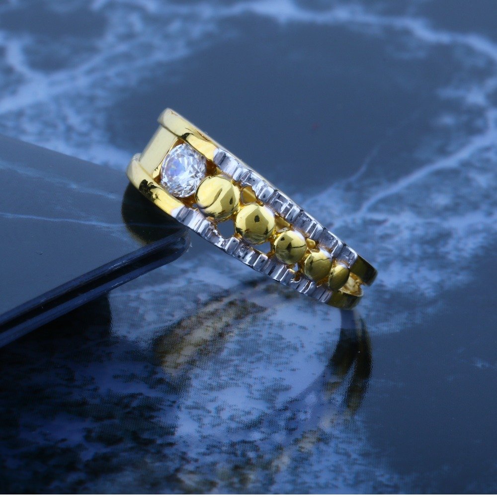 916 CZ Gold Ladies Diamond Ring JJLR-028