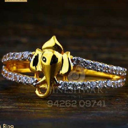 Ganesh Muga Diamond Ring - Ganapati Jewellers Nepal