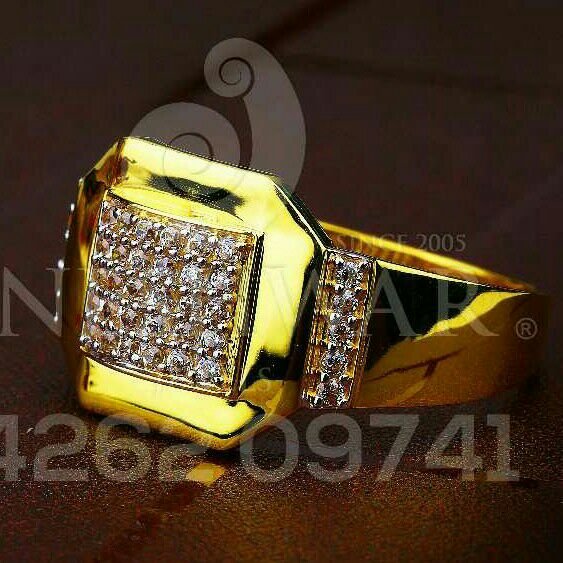 Gold Shiner Gents Ring 916