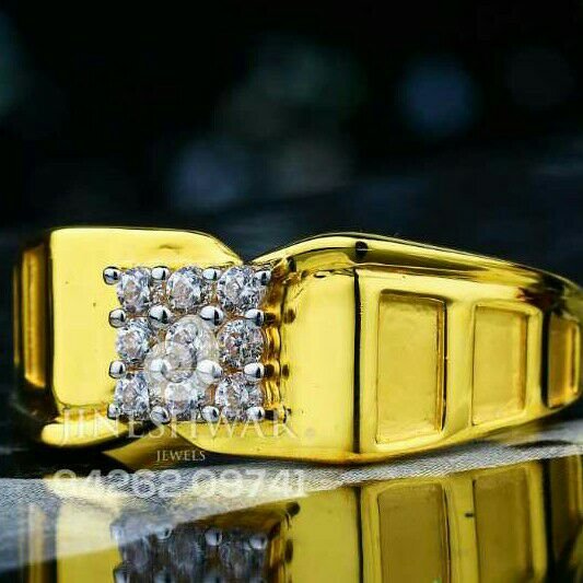 Cz Casual Were Gents Ring 916