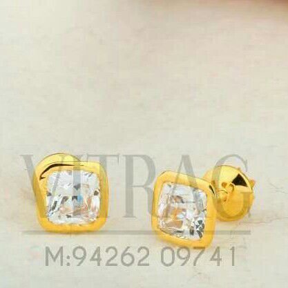 18kt Fancy Singal Stone Solitar Tops STG -0042