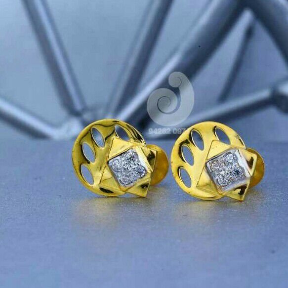 18ct Gold Cz Fancy Tops