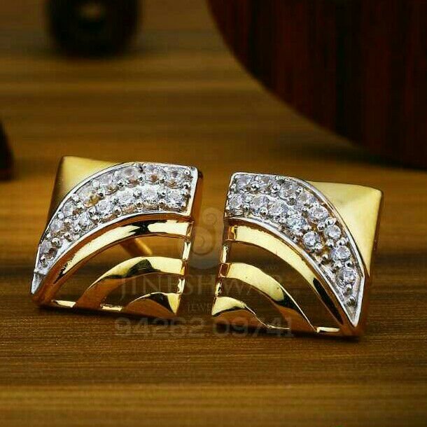 18kt Attractive Gold Cz Fancy Ladies Tops ATG -0029