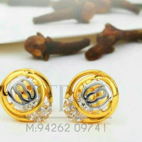 18kt Aattractive Singal Stone Tops STG -0037