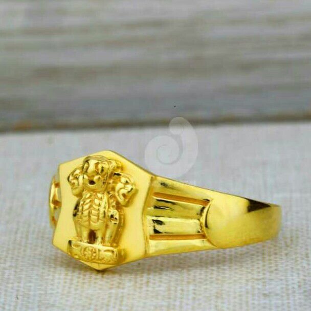 916 Ashoke Stambh Plain Gents Ring